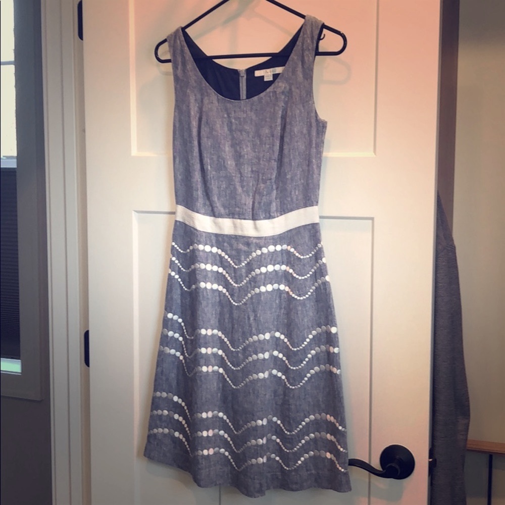 Boden A-line Chambray Dress